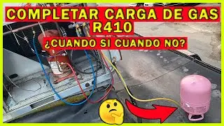 Completar carga de gas R410 cuando NO
