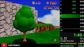 (Former WR) SM64 10x cannonless speedrun in 3:58