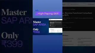 Learn SAP Ariba | work with Top Consulting firm #careerintech #saparibaconsultant #sapconsulting