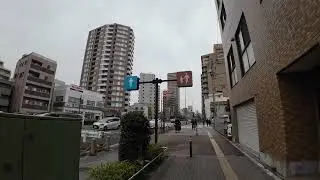 Walk along The Toei Mita Line from Sugamo Sta. to Nishi-Sugamo Sta./巣鴨駅から西巣鴨駅まで散歩