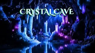 Moonlit Crystal Cave 💎 | Glowing Magic & Dripping Water (Sleep, Anxiety)