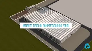 Impianto tipico di compostaggio da Forsu