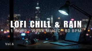 LOFI CHILL & RAIN 🌧️ | Cozy Beats for Studying and Reading (80 BPM) Vol. 6