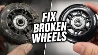 Set of Luggage Suitcase Replacement Wheels with ABEC 608zz Bearings Unboxing