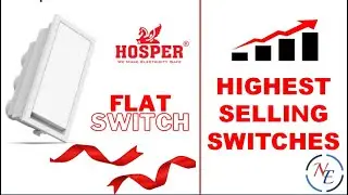 HOSPER FLAT SWITCHES | NAISA ELECTRIC | SUPER STOCKIST WEST BENGAL