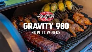 Как работает угольный гриль Char-Griller 980 Gravity