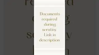 Master cadre || scrutiny documents || Link in description #mastercadre
