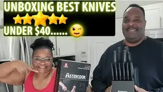 Astercook Knife Set with Built in Sharpener Block Review, Healthy Weight loss journey