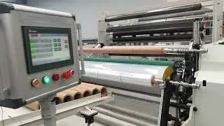 WINTECH cast film making machine for stretch film with  high speed fully auto jumb roller