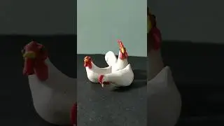 Clay Craft | Cock | Hen | #shorts #youtube #clay #art #hen #cock #chicken #birds #shekharmamaarts