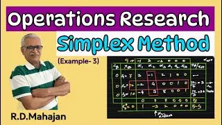 ✨️Solve L.P.P by Simplex Method (Example-3)