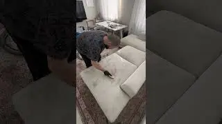 Чищу диван после дня рождения