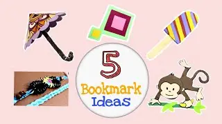 How To Make A Bookmark | 5 Easy DIY Bookmark Ideas