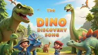 The Dino Discovery Song! 🦖 Kids Learn Dinosaur Names & Sounds | Educational Cartoon for Children