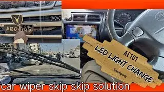 corolla strip light installation || car wiper || led lights changed || AE101 || corolla modification