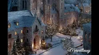 Winter Study Ambience ❄️ European Village & Cozy Piano (3 Hours)