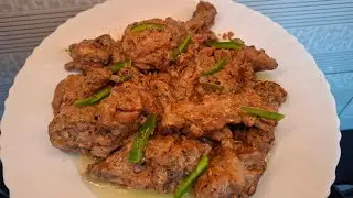 Black paper chicken karahi / white chicken/ quick and easy chicken karahi recipe