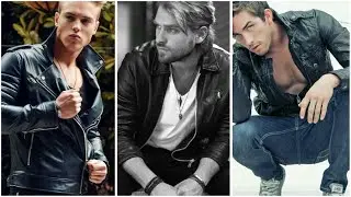 Modern and sexy leather outfits ideas for boys and men.