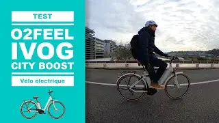 Vélo éléctrique IVOG CITY BOOST de O2Feel (test, avis & review)