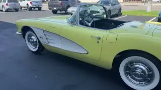 1958 Panama Yellow Corvette Fuel Injected Convertible