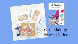 Card Making Process Video | Colour Throwdown Challenge