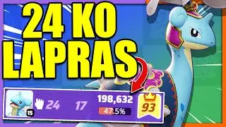Game Breaking LAPRAS Build 24 KO + 200,000 Damage Defender | Pokemon Unite