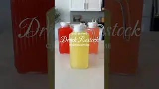 Drink Container Restock #restockasmr #restock #kitchenrestock #kitchenorganization