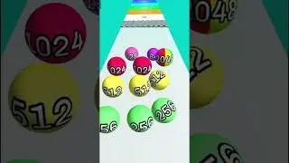 MERGE 2048 RACE BALL gameplay #ball2048