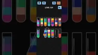 Water Color Sort Level 321 Walkthrough Solution iOS/Android