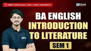 SGOU |BA ENGLISH |SEM1 |Introduction To Literature|Mr Safeer #sgou #education #onlinelearning