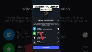 Instagram New Location Feature 😱 #instagramnewfeature