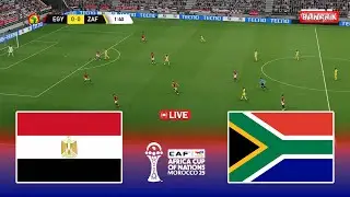 🔴LIVE : EGYPT vs SOUTH AFRICA - Africa Cup of Nations 2025 Match | Pes 21 Simulation Gameplay