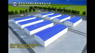1000 SQM Steel Structure Warehouse Design