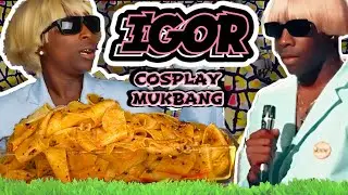 TYLER The CREATOR Eating VIRAL TIK TOK NOODLES Cosplay Mukbang..!!!