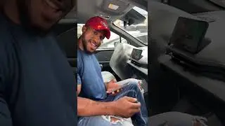 PNG Wuhan Students Association Team trying out Driverless  AI Taxi in Wuhan 