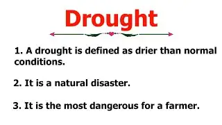 10 Lines Essay On Drought | Essay On Drought In English | Easy Sentences About Drought