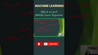 Multiple Linear Regression in ML Explained in 60 Seconds 📊 | Full video on youtube channel