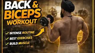 Heavy Back & Biceps Workout | Build Strength.#fitness #hardwork #motivation #video 