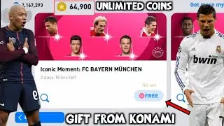 Free Coins or Unlimited Free Try From Konami in Pes 2021 Mobile |