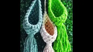 Macrame Pod | Macrame air plant hanger | Chithus crazy craft