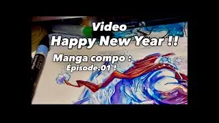 DESSIN MANGA BONNE ANN&Eacute;E !! DUO DE NOEL , M&Egrave;RE BOUHB'Z ET  MUSKL ELON NOWEL EN VADROUILLE !