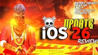 iOS 26 UPDATE REVIEW SHOKING RESULT 😲LAG? BUG? BATREY DRIAN ? #freefire #trending 