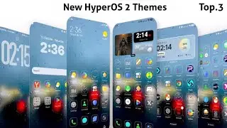 3 New HyperOS 2 control centre Themes for Xiaomi,Redmi,Poco | 3 Best HyperOS 2 Themes