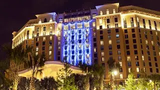 Gran Destino Tower Two-Story (Empty) Lobby Tour at Night - Disney's Coronado Springs Resort