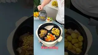 4 grid electric multi pot 🍲 cooker#smartcooking #smarthome #smartliving #trendingshorts #ytshorts