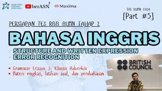 LATIHAN SOAL TBI BUMN 2024 | MATERI TBI BUMN | SOAL BAHASA INGGRIS TBI BUMN | PART 5