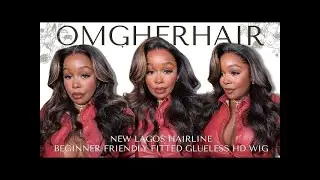 Perfect for Beginners?! Pre-Everything Glueless HD Wig Saved Much Time | OMGHERHAIR