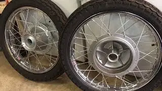 BSA A70L Front Wheel and Brake Fitment