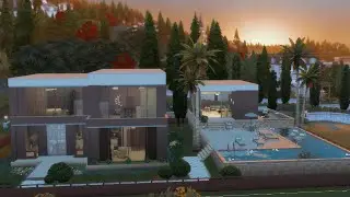 The Sims 4 | Modern Wooden House 🌿| No CC
