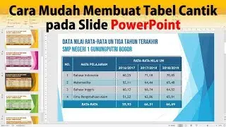 Cara Membuat Tabel yang Menarik pada PowerPoint